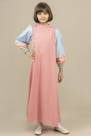 Girls Dress Long Light Casual - Pink | فساتين بنات