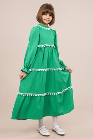 Green Girls Dress: Perfect for Spring & Summer | فساتين بنات
