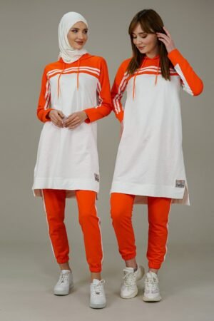 Ladies Tracksuit 2pcs | Orange