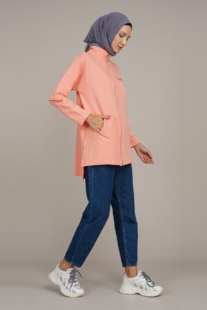 Ladies Tracksuit Top | Salmon