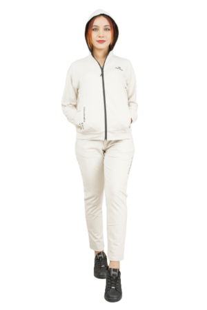 Women's 2Pcs Set Hooded | Ladies Tracksuit | Stone