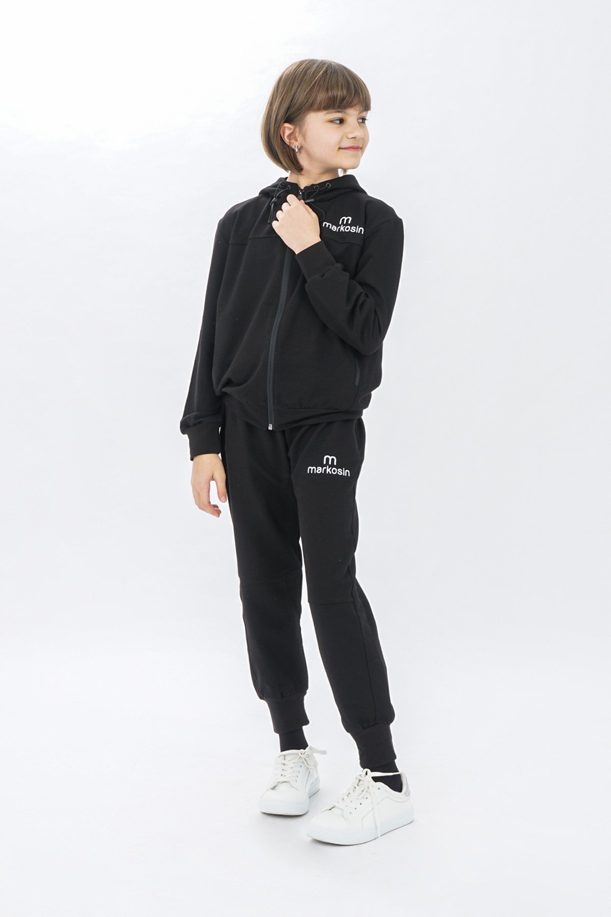 Unisex Zippered Girls Tracksuit Set Long Sleeves - Image 8