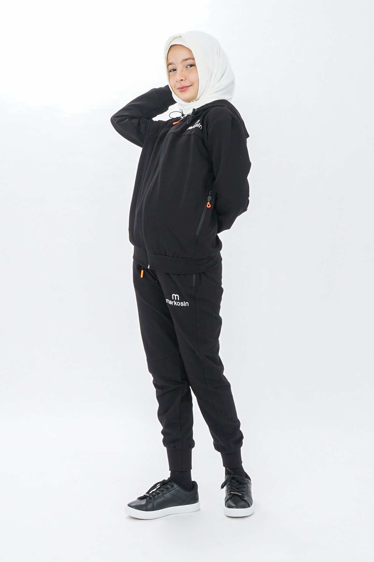 Unisex Zippered Girls Tracksuit Set Long Sleeves - Image 7