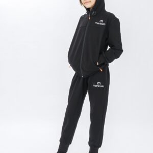 Unisex Zippered Girls Tracksuit Set Long Sleeves