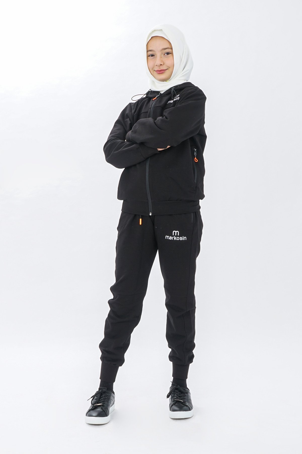 Unisex Zippered Girls Tracksuit Set Long Sleeves - Image 4