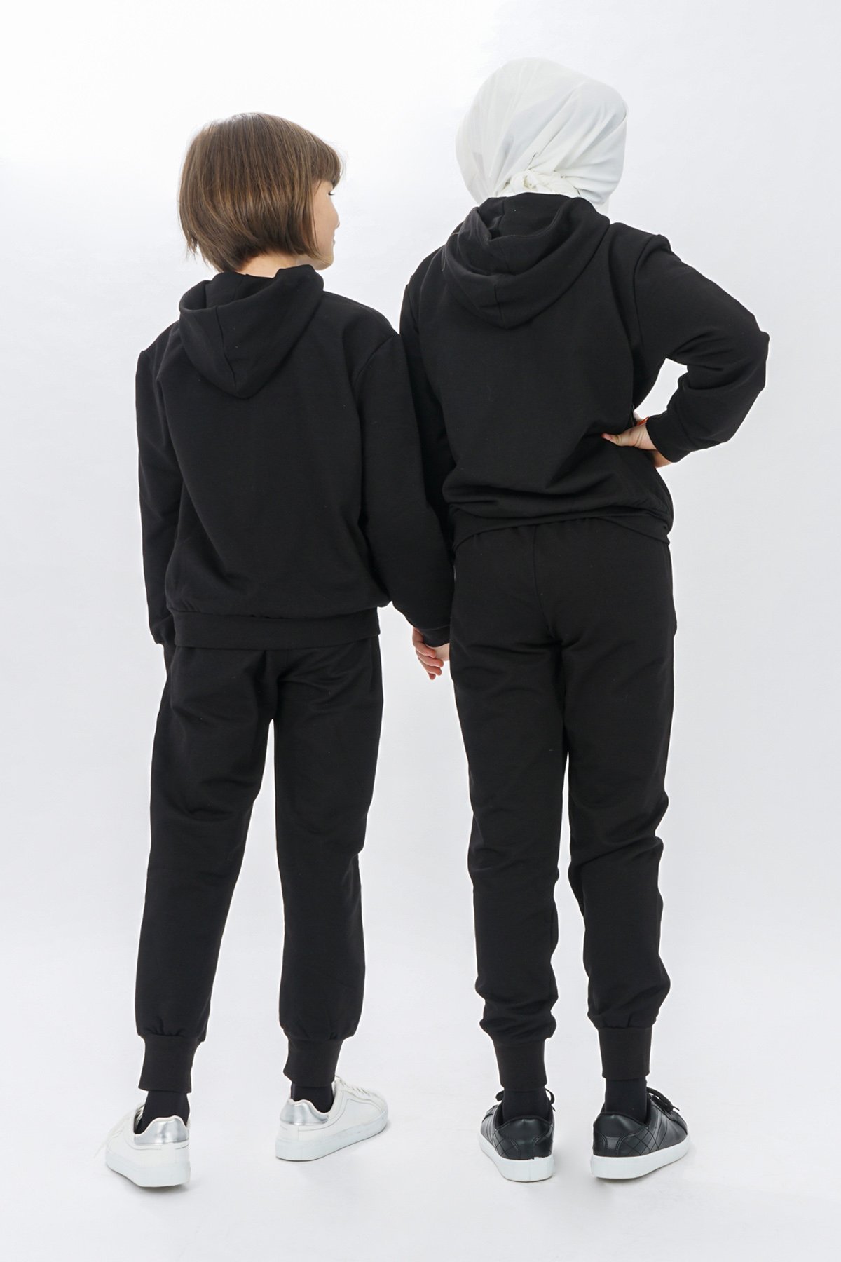 Unisex Zippered Girls Tracksuit Set Long Sleeves - Image 2