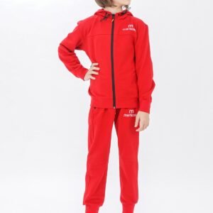 Unisex Zippered Girls Tracksuit Set Long Sleeves
