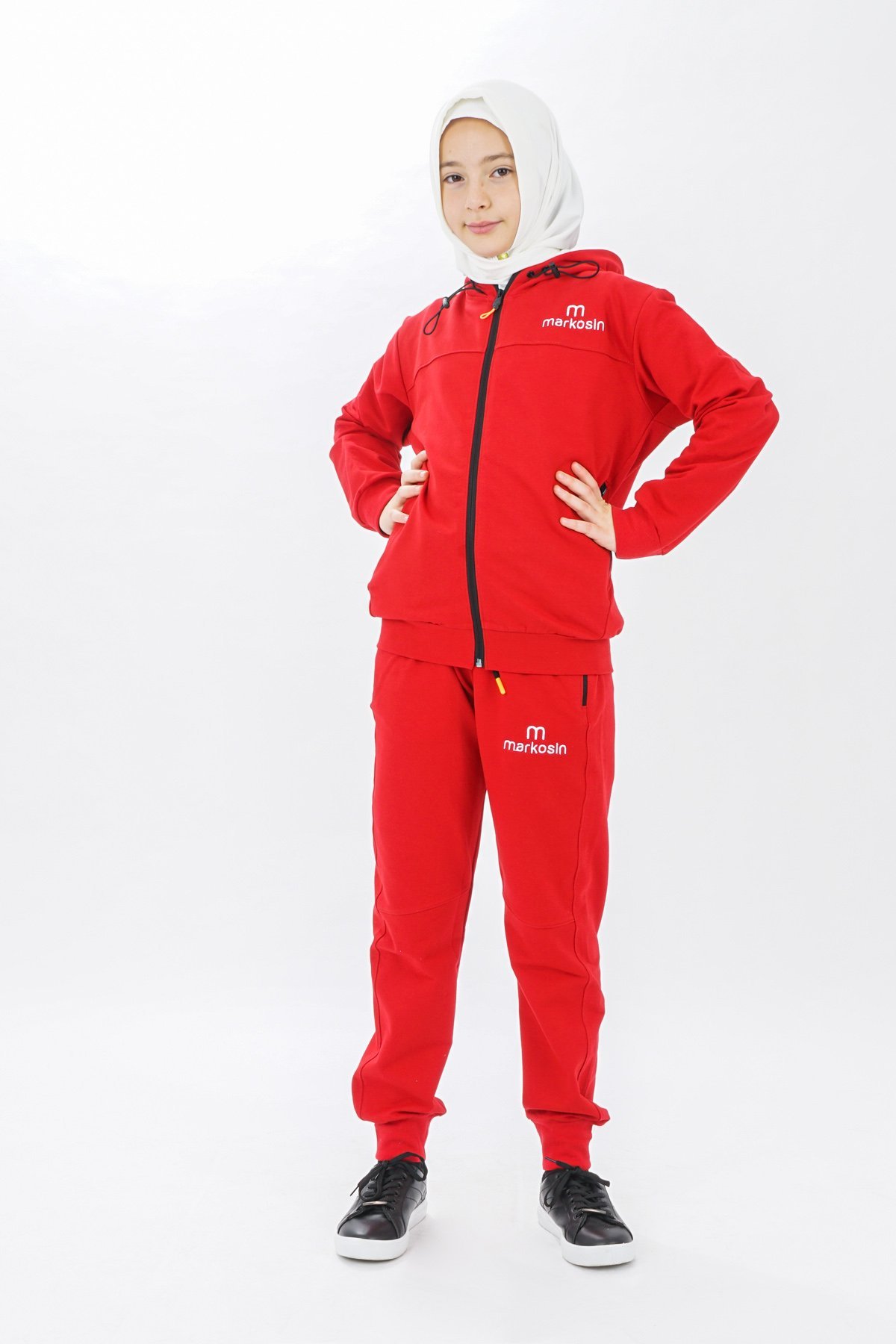 Unisex Zippered Girls Tracksuit Set Long Sleeves - Image 7