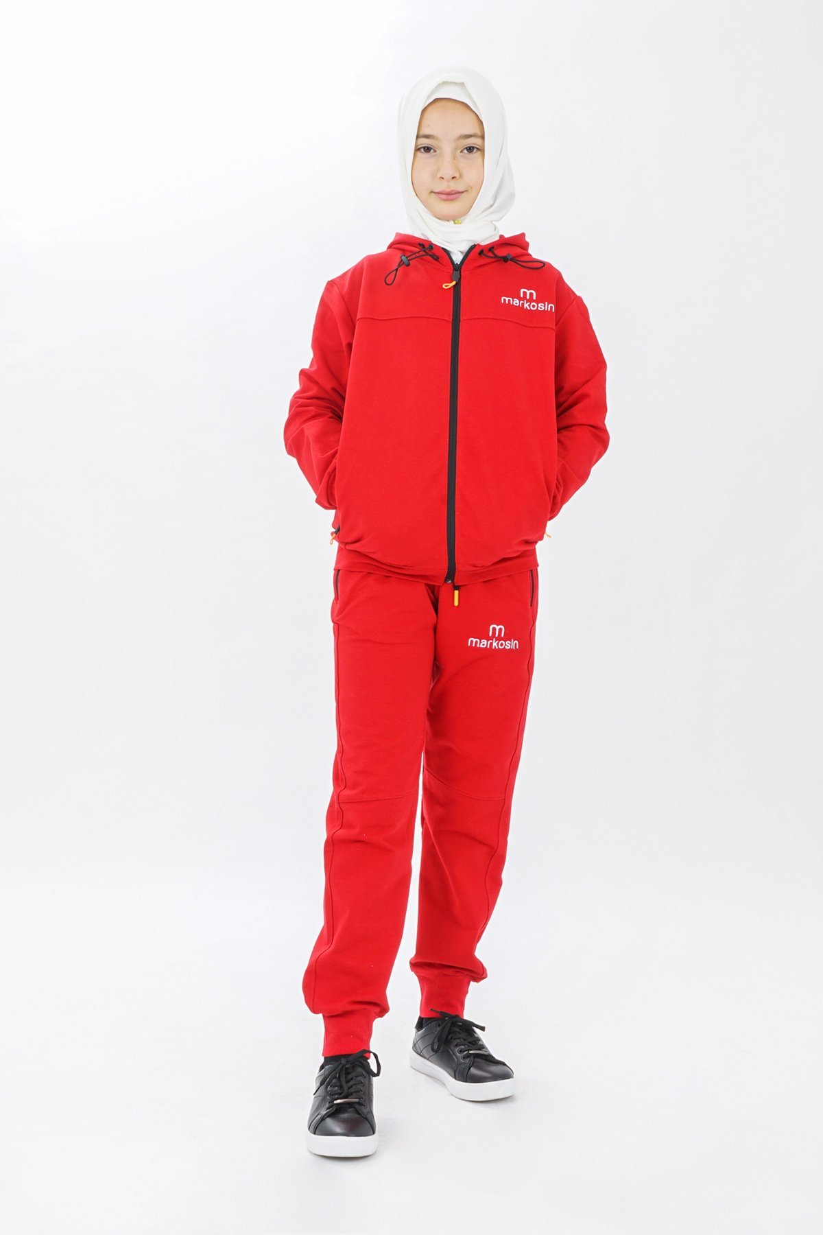 Unisex Zippered Girls Tracksuit Set Long Sleeves - Image 5