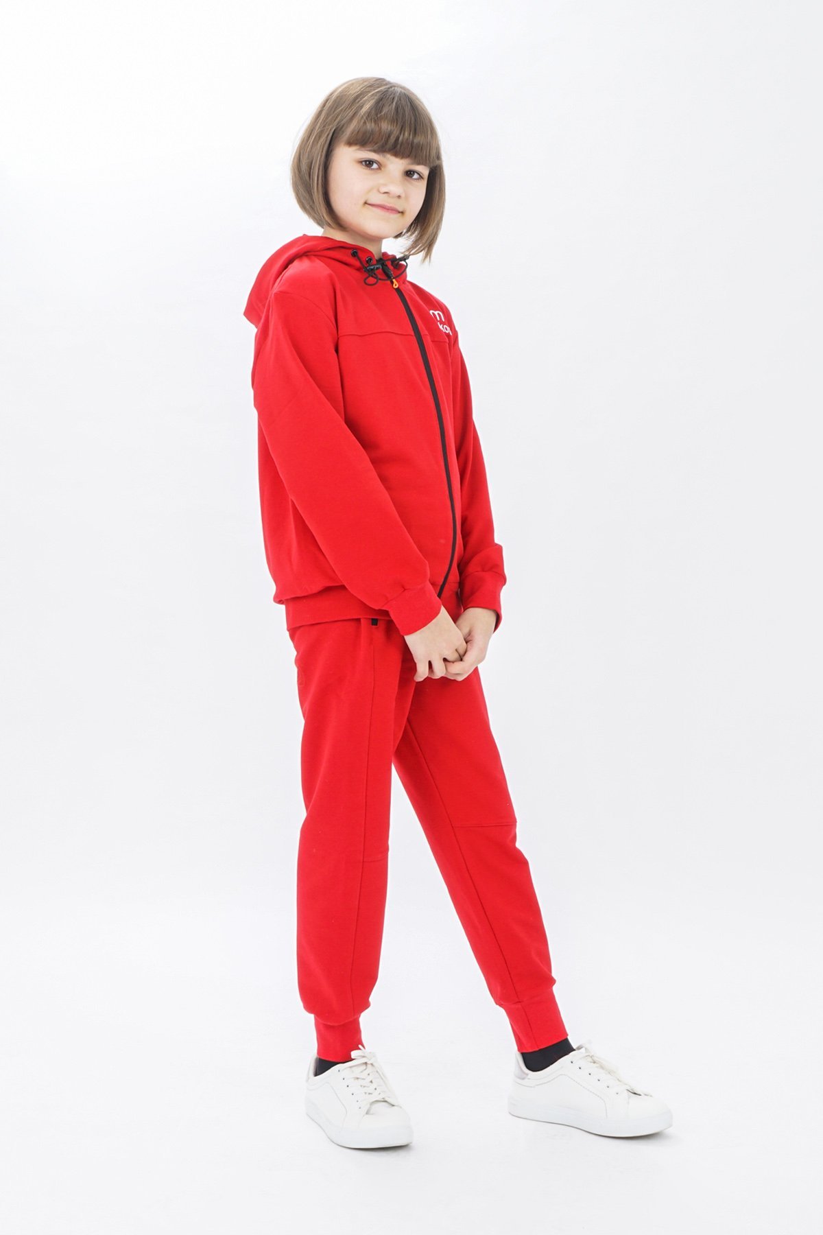 Unisex Zippered Girls Tracksuit Set Long Sleeves - Image 4