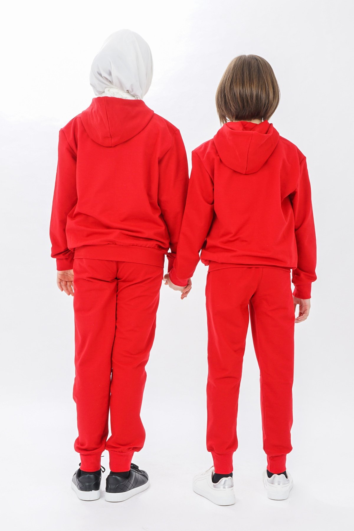 Unisex Zippered Girls Tracksuit Set Long Sleeves - Image 2