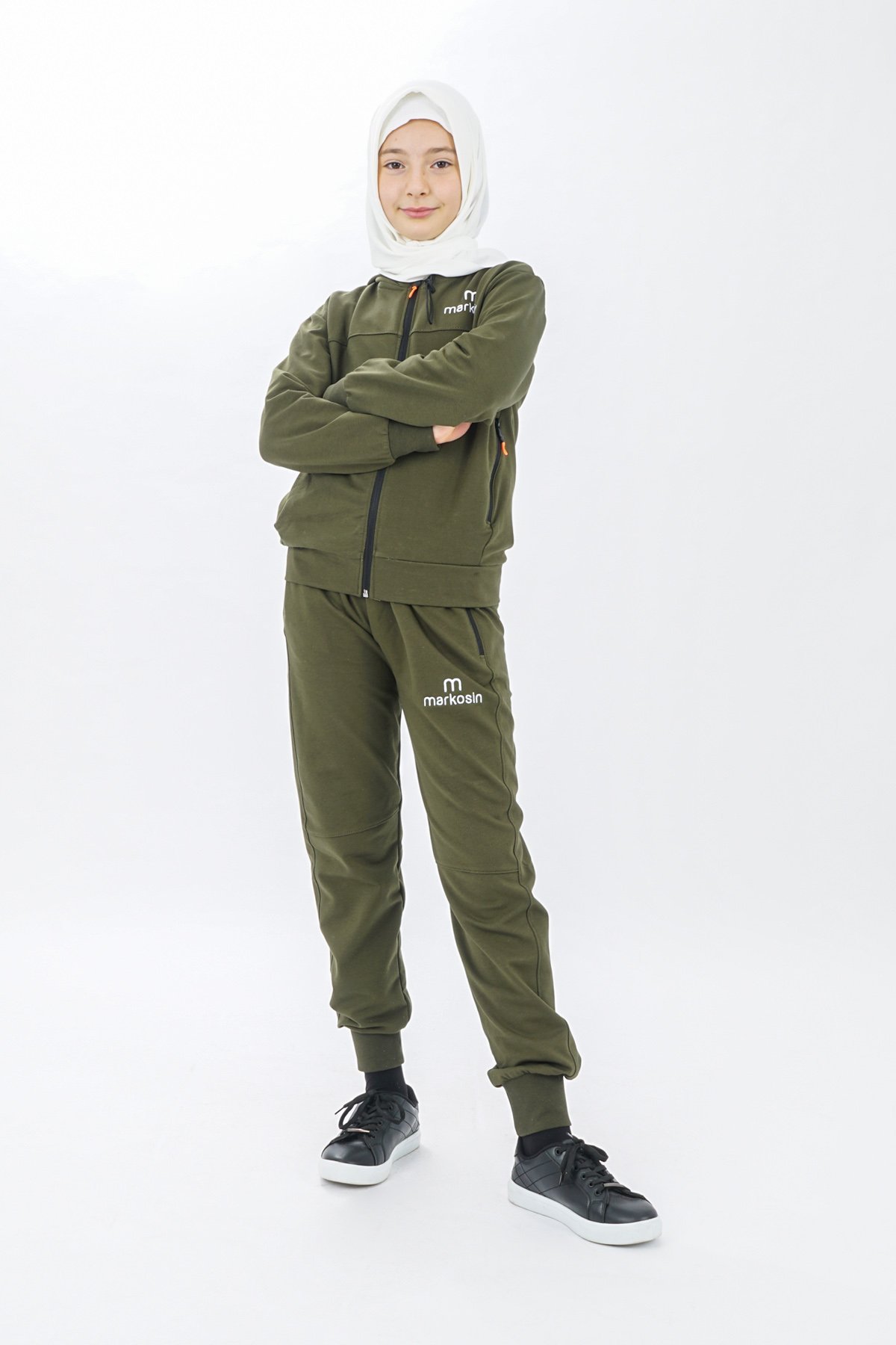 Unisex Zippered Girls Tracksuit Set Long Sleeves - Image 7