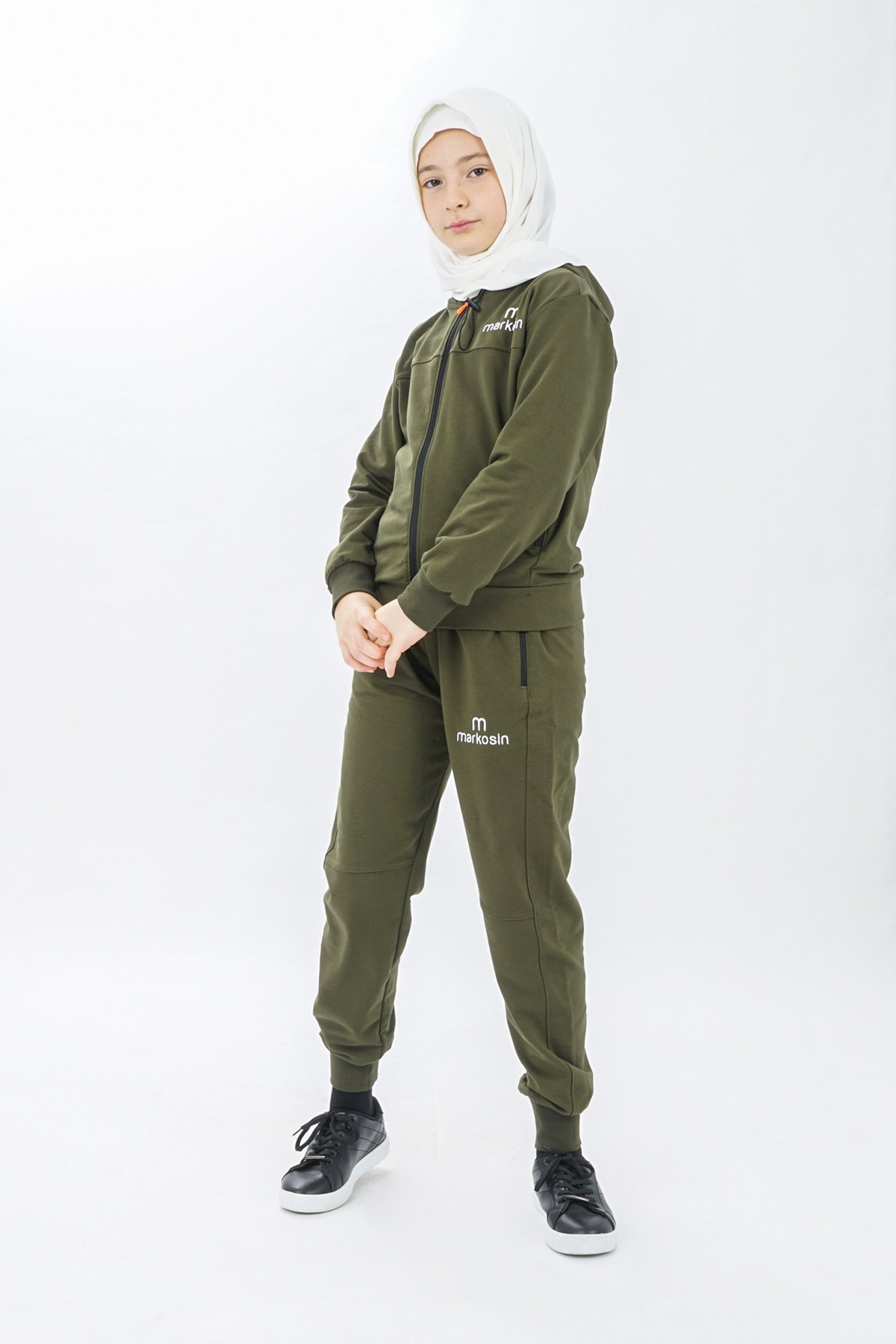 Unisex Zippered Girls Tracksuit Set Long Sleeves - Image 4