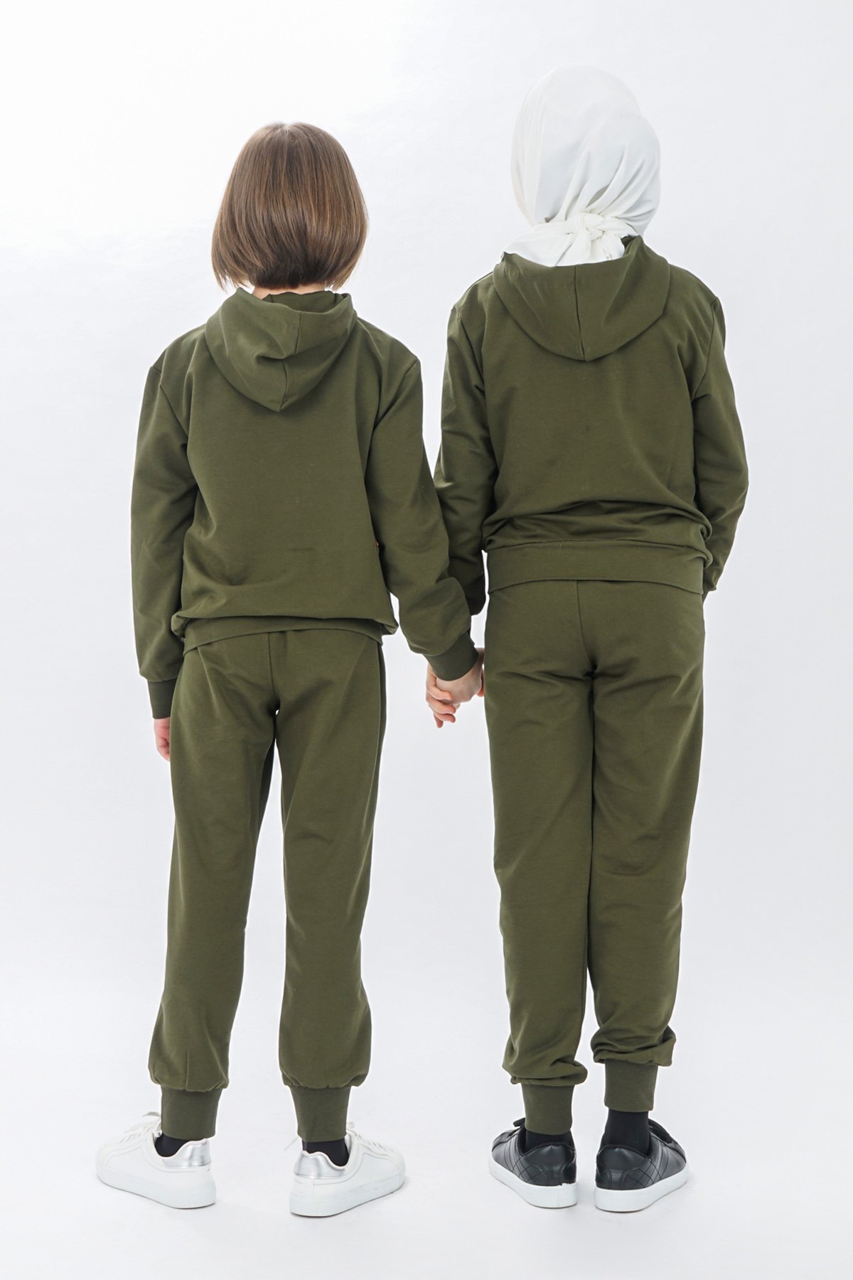 Unisex Zippered Girls Tracksuit Set Long Sleeves - Image 2
