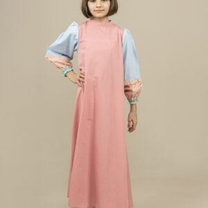 Girls Dress Long Light Casual - Pink | فساتين بنات
