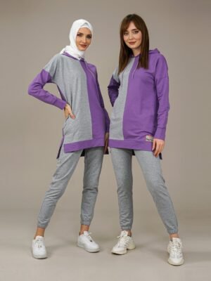 Ladies Tracksuit 2pcs Hooded | Lilla