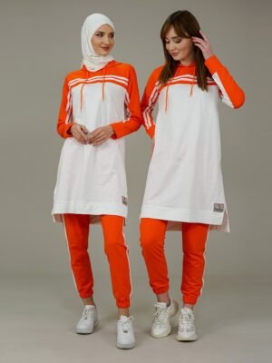 Ladies Tracksuit 2pcs | Orange