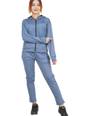Women's 2Pcs Set Hooded | Ladies Tracksuit | Indigo